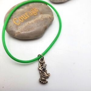 Silver toned reindeer‎ bracelet
